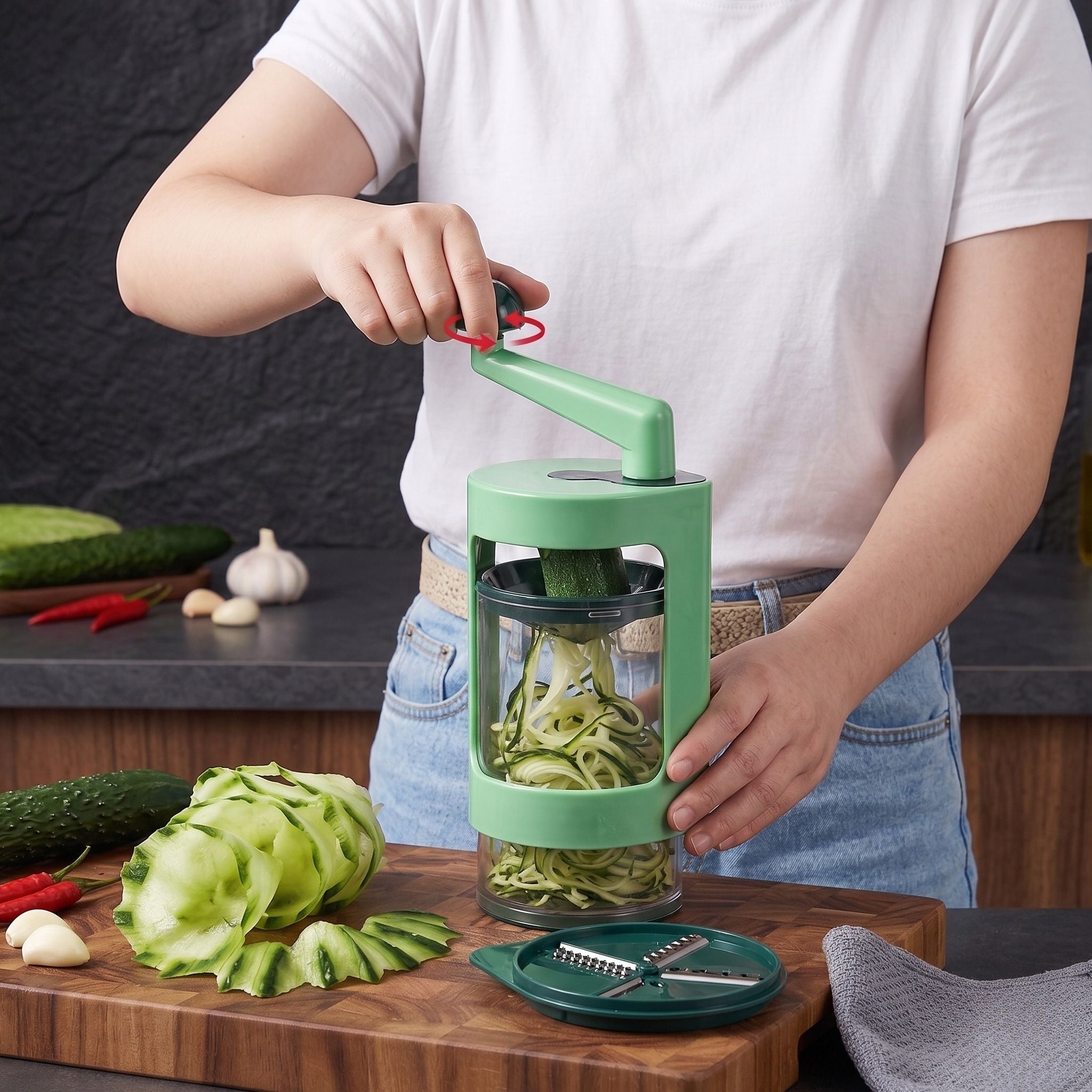 Cortador verduras espiral