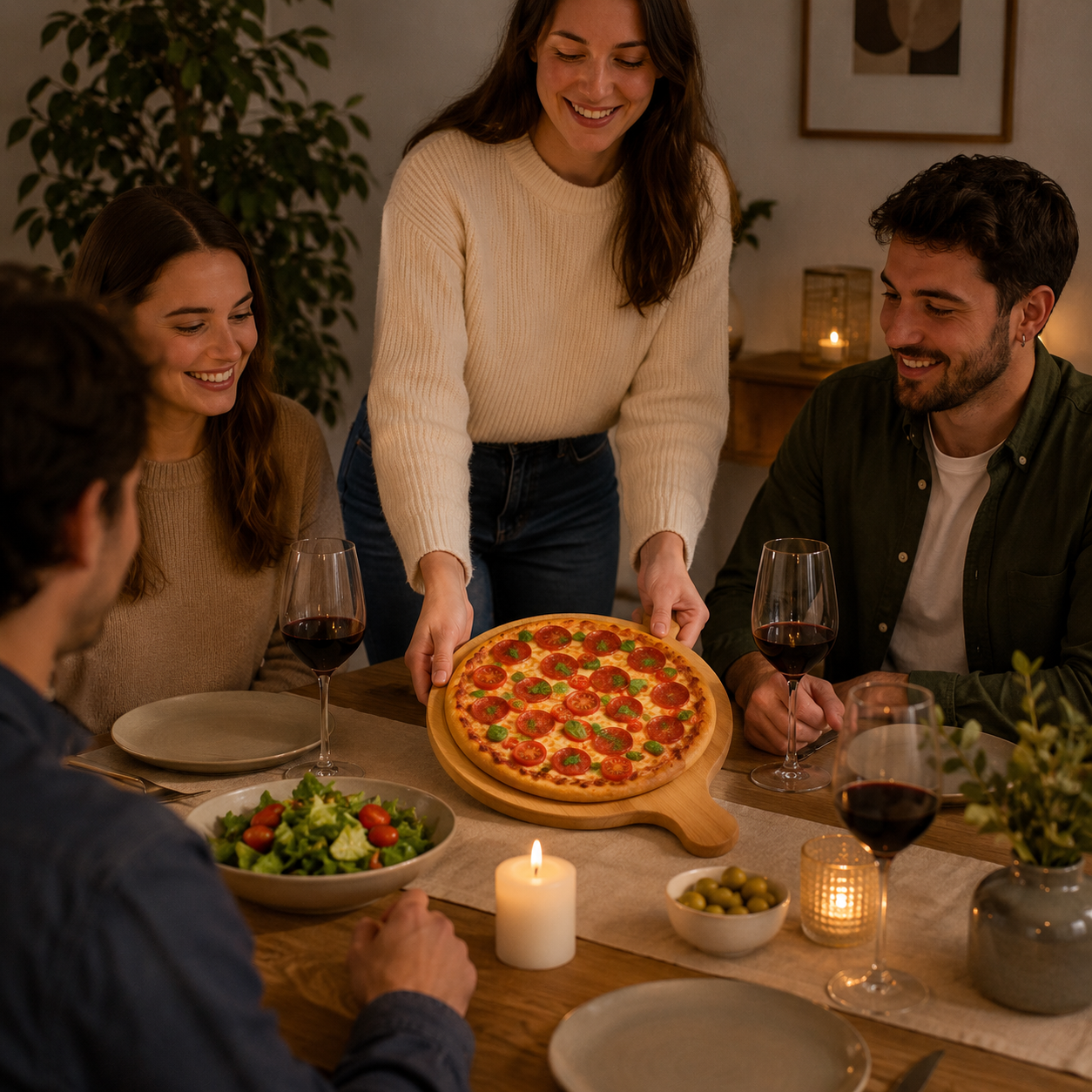 Tabla de Bamboo para Pizza